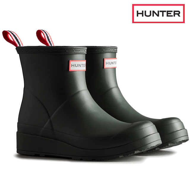送料無料 ブーツ 長靴 レディース SS 春夏 新作 春新作 夏新作 人気 流行 定番 2024 WFS2020RMA ハンター レインブーツ オリジナル プレイ ショート 防水 アークティックモス