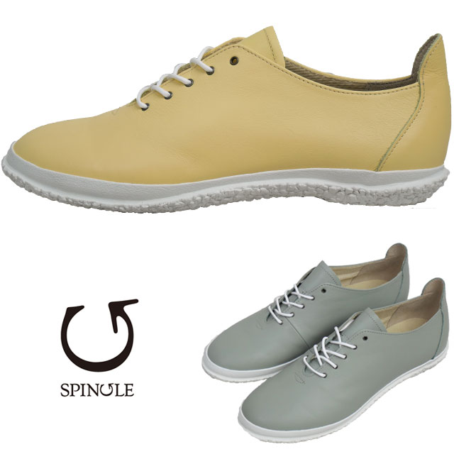 送料無料 スニーカー フラットシューズ ローカット レディース SS 春夏 新作 春新作 夏新作 人気 流行 定番 2024 SP-1801 スピングル レザースニーカー カジュアルシューズ 本革 メイドインジャパン ライトイエロー ライトグリーン 日本製 靴