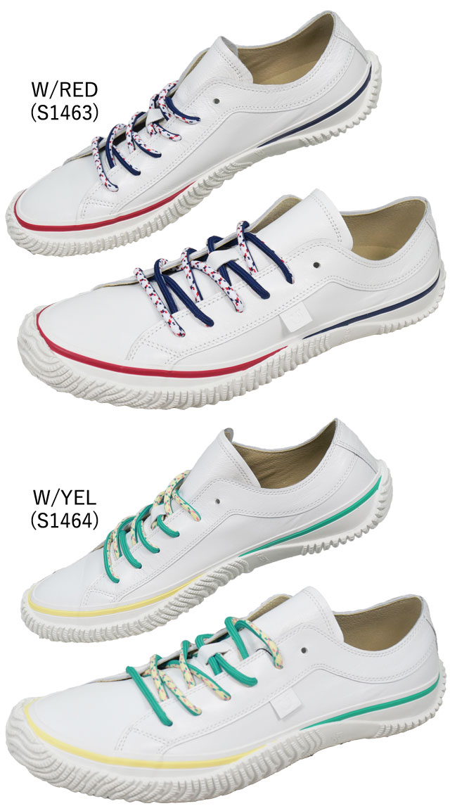 送料無料 スニーカー ローカット メンズ SS 春夏 新作 春新作 夏新作 人気 流行 定番 2024 Liberty SP-1045 スピングル レザースニーカー カジュアルシューズ 日本製 本革 メイドインジャパン カンガルーレザー ホワイト/レッド ホワイト/イエロー 靴