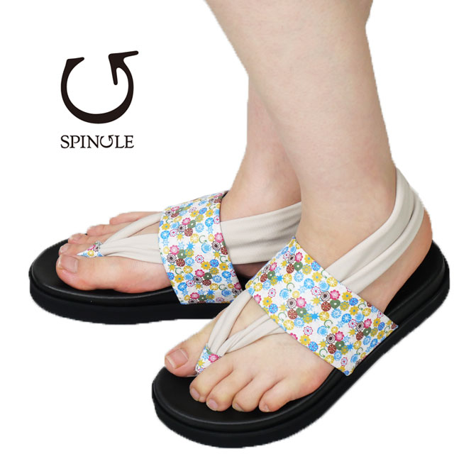 送料無料 コンフォートサンダル サンダル トングサンダル レディース SS 春夏 新作 春新作 夏新作 人気 流行 定番 2024 SPINGLE la gomma SP-1705  スピングル ラゴンマ コラボ ローヒール バックストラップサンダル 日本製 花柄 レザーサンダル フラワー 本革 靴 フラット
