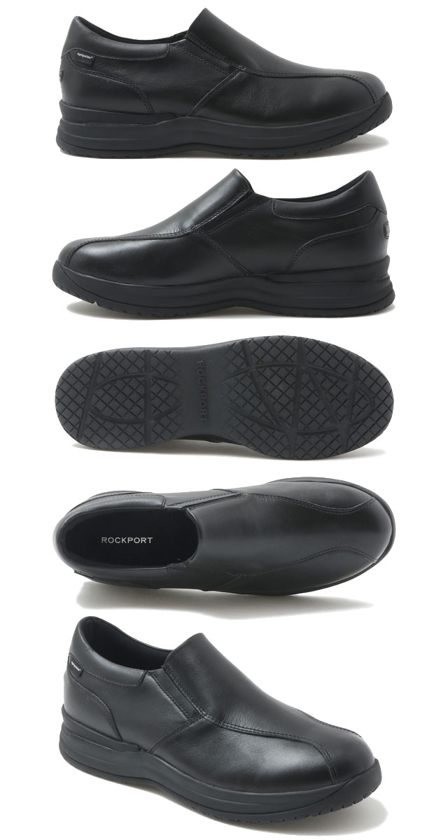 送料無料 スリッポン ビジネスシューズ メンズ SS 春夏 新作 春新作 夏新作 人気 流行 定番 2024 ROCKPORT ML0029 防水 靴 黒 革靴 ビジカジ 紳士靴 レカジュアル ザーシューズ シューズ ブラック オープンロード タコニック シンパテックス_1