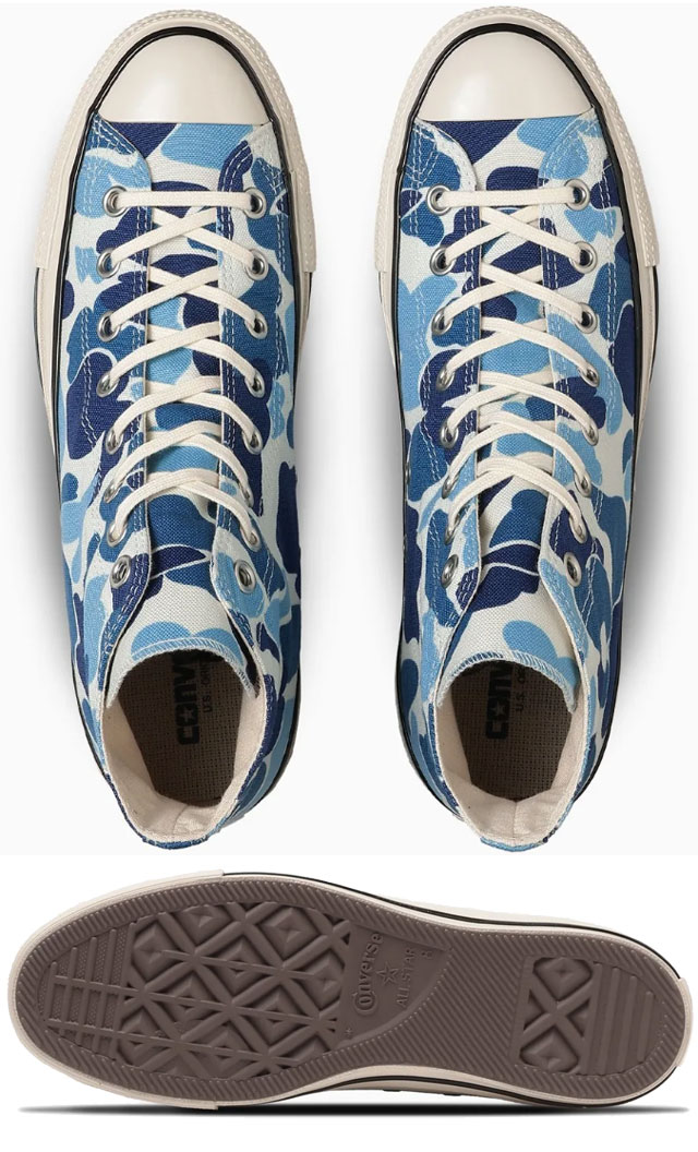 コンバース ハイカット メンズ スニーカー ブルー カモフラ 迷彩 CONVERSE ALL STAR US 83CAMO CL HI BLUE 送料無料