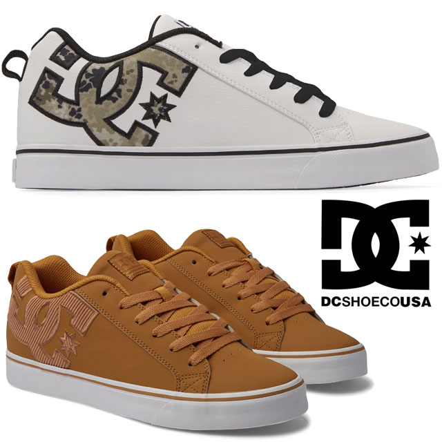 送料無料 メンズ FW 秋冬 新作 秋新作 冬新作 スニーカー レースアップ ローカット 人気 流行 定番 2024 SE SN DC SHOES DM244024 ディーシーシューズ 白 靴 コート バルク ホワイト/プリント カモフラージュ タン/ブラウン カジュアルシューズの通販は 7,125円