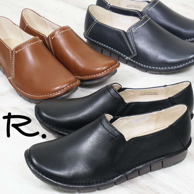 送料無料 スリッポン ローカット レディース FW 秋冬 新作 秋新作 冬新作 人気 流行 定番 2024 R. S07C 社製 アールドット 靴 黒 牛革 カジュアルシューズ ブラック レザーシューズ ブラウン ネイビー