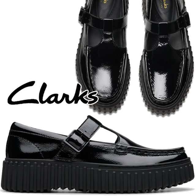 送料無料 レディース FW 秋冬 新作 秋新作 冬新作 パンプス 人気 流行 定番 2024 Clarks 26179103 厚底 靴 メリージェーン チャンキーヒ