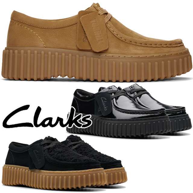 送料無料 レディース FW 秋冬 新作 秋新作 冬新作 モカシン 人気 流行 定番 2024 Clarks 26172084 26179111 26179110 厚底 靴 カジュアル