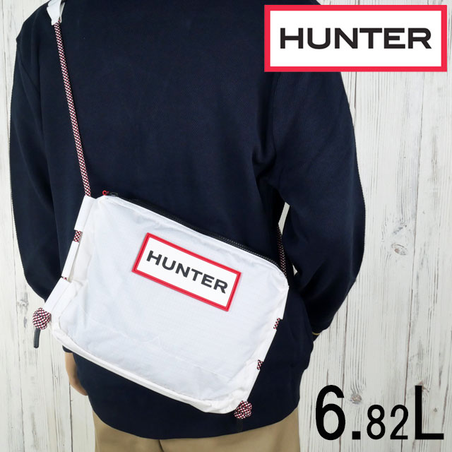 送料無料 ハンター HUNTER BAG UBC1515NRS メンズ レディース FW 秋冬 新作 秋新作 冬新作 人気 流行 定番 2024 2025 ショルダーバッグ ポシェット トラベル リップストップ リサイクルナイロンサコッシュ 斜め掛け 肩掛け 軽量 かばん ロゴ アウトドア バック 鞄