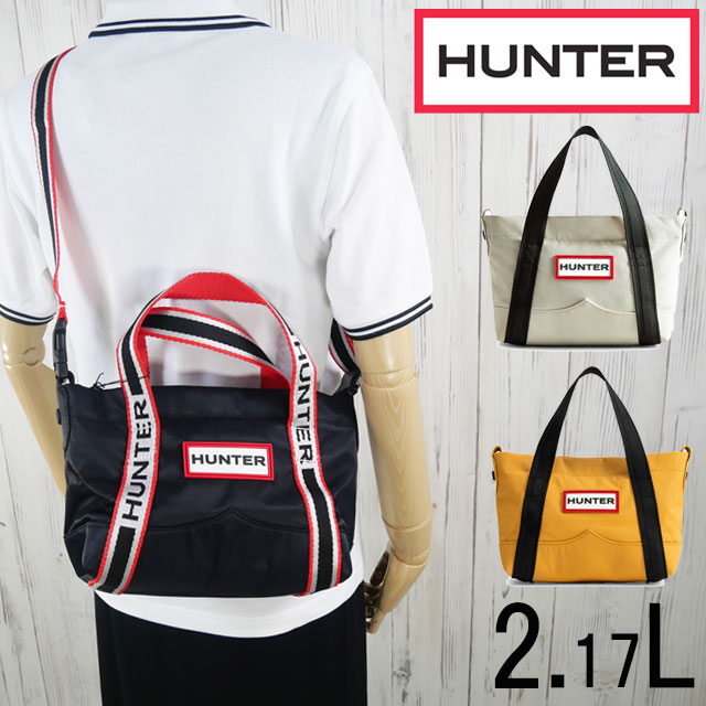 送料無料 ハンター HUNTER 2.17L 2WAY UBS1203KBM メンズ レディース FW 秋冬 新作 秋新作 冬新作 人気 流行 定番 2024 2025 ショルダーバッグ ハンドバッグ ナイロン ミニ トップ クリップ トート 斜め掛け カバン 肩掛け バック 旅行 小さめ 手持ち ソフト ブラック 黒 鞄
