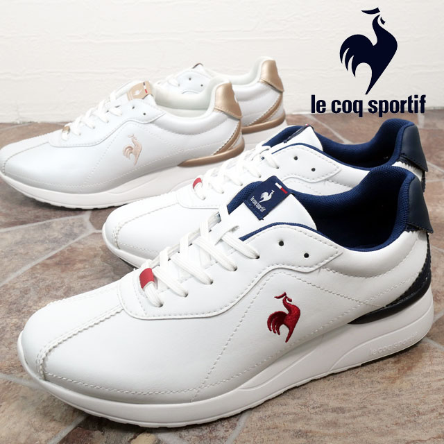 送料無料 スニーカー ローカット レディース FW 秋冬 新作 秋新作 冬新作 人気 流行 定番 2024 LCS NEO LIFT LU4FRS54LZ ルコック スポルティフ モンペリエ 防水 消臭 晴雨兼用 ホワイト/ネイビー メタリックホワイト/パールピンク 靴の通販は