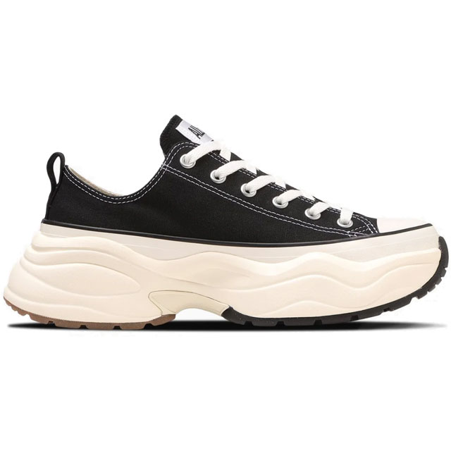 送料無料 コンバース CONVERSE 31312411 31312412 31312410 レディース FW 秋冬 新作 秋新作 冬新作 人気 流行 定番 2024 2025 スニーカー レースアップ ローカット 厚底 オールスター （Ｒ） サージトレーナー ＯＸ 黒 靴 白 カジュアルシューズ ブラック 5cmヒール_3