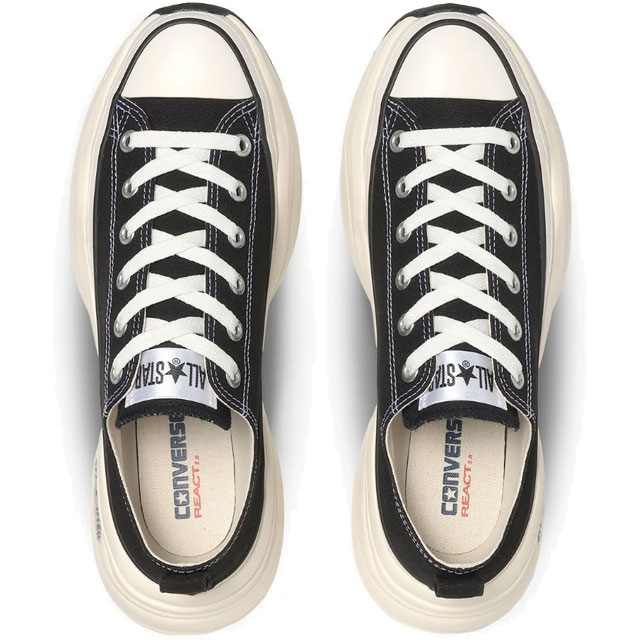 送料無料 コンバース CONVERSE 31312411 31312412 31312410 レディース FW 秋冬 新作 秋新作 冬新作 人気 流行 定番 2024 2025 スニーカー レースアップ ローカット 厚底 オールスター （Ｒ） サージトレーナー ＯＸ 黒 靴 白 カジュアルシューズ ブラック 5cmヒール_6
