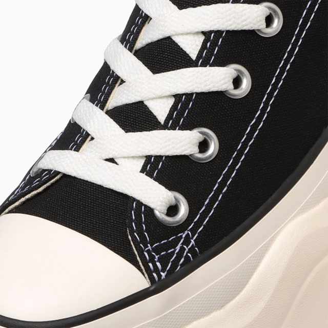 送料無料 コンバース CONVERSE 31312411 31312412 31312410 レディース FW 秋冬 新作 秋新作 冬新作 人気 流行 定番 2024 2025 スニーカー レースアップ ローカット 厚底 オールスター （Ｒ） サージトレーナー ＯＸ 黒 靴 白 カジュアルシューズ ブラック 5cmヒール_7