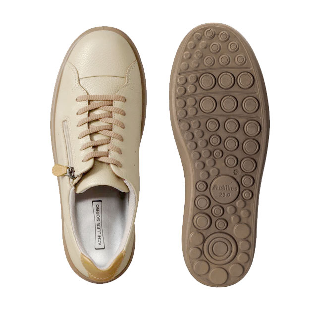 送料無料 ウォーキングシューズ コンフォート スニーカー レディース FW 秋冬 新作 秋新作 冬新作 人気 流行 定番 2024 3E Achilles ASC 429 ソルボ ファスナー付 本革 レザーシューズ パールサンド コーヒー ブラック オフホワイト ラベンダー 送料無料 ウォーキングシューズ コンフォート スニーカー レディース