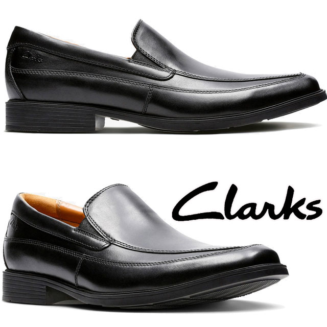 送料無料 スリッポン メンズ FW 秋冬 新作 秋新作 冬新作 人気 流行 定番 2024 Clarks 26110312 ビジネス 革靴 黒 本革 ドレスシューズ ブラック レザーシューズ 紳士靴 ティルデン フリー