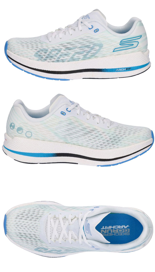 送料無料 スニーカー ランニングシューズ ローカット レディース FW 秋冬 新作 秋新作 冬新作 人気 流行 定番 2025 スケッチャーズ SKECHERS 25.5cm 4 172075 大きいサイズ ゴーラン レイザー グッドイヤー カジュアルシューズ マシンウォッシャブル ホワイト/ブルー 靴