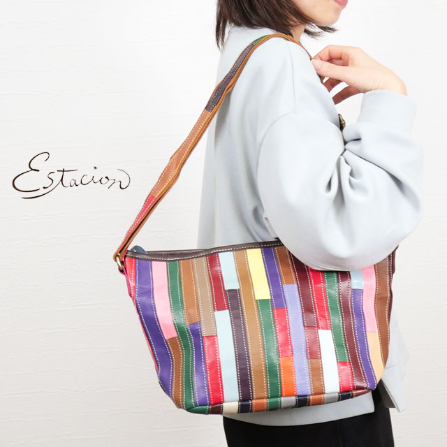 送料無料 ハンドバッグ レディース SS 春夏 新作 夏新作 秋新作 人気 流行 定番 2025 エスタシオン Estacion BAG FLY78 バッグ 本革マルチ2Wayショルダーバッグ 斜めがけ バック 肩掛け カバン マルチ 鞄
