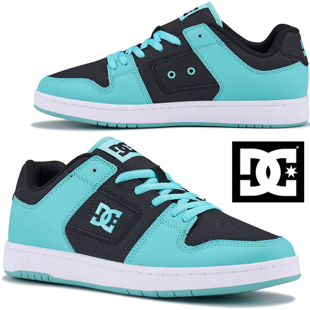 送料無料 スニーカー ローカット メンズ レディース SS 春夏 新作 夏新作 秋新作 人気 流行 定番 2025 ディーシーシュー DC SHOES 4 DM251005 マンテカ 靴 カジュアルシューズ ブラック/ターコイズ