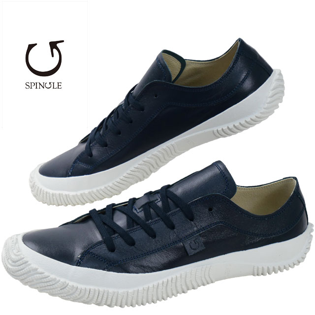 送料無料 スニーカー ローカット メンズ レディース SS 春夏 新作 夏新作 秋新作 人気 流行 定番 2025 スピングル SPINGLE SP-110 レザースニーカー メイドインジャパン 本革 日本製 ディープネイビー 靴