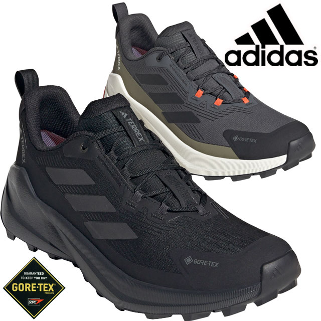 送料無料 スニーカー ローカット メンズ SS 春夏 新作 夏新作 秋新作 人気 流行 定番 2025 アディダス adidas 2 GORE-TEX IH0618 IH3737 テレックス トレイルメーカー ハイキングシューズ 紐靴 ブラック カーボン