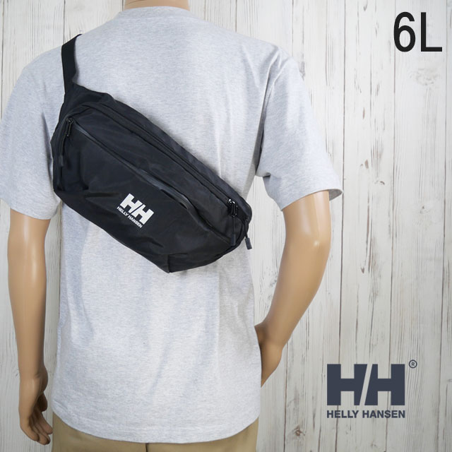 送料無料 ショルダーバッグ ボディバッグ メンズ レディース ユニセックス SS 春夏 新作 夏新作 秋新作 人気 流行 定番 2025 ヘリーハンセン HELLY HANSEN HY92334 6L ウエストバッグ グロング6 斜め掛け アウトドア キャンプ フェス かばん 鞄 ブラックの通販は 7,106円