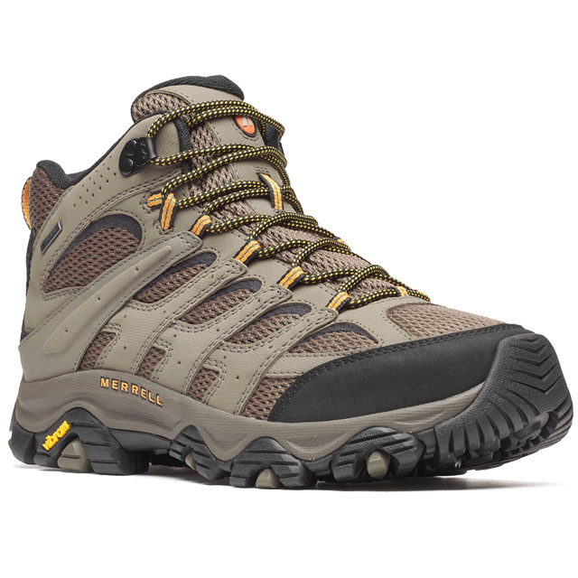 送料無料 スニーカー ゴアテックス メンズ SS 春夏 新作 夏新作 秋新作 人気 流行 定番 2025 メレル MERRELL 3 J500639W モアブ シンセティック ミッド ワイド ワイズ 防水 ハイキングシューズ ミッドカット トレイルランニングシューズ アウトドア ウォルナット 靴