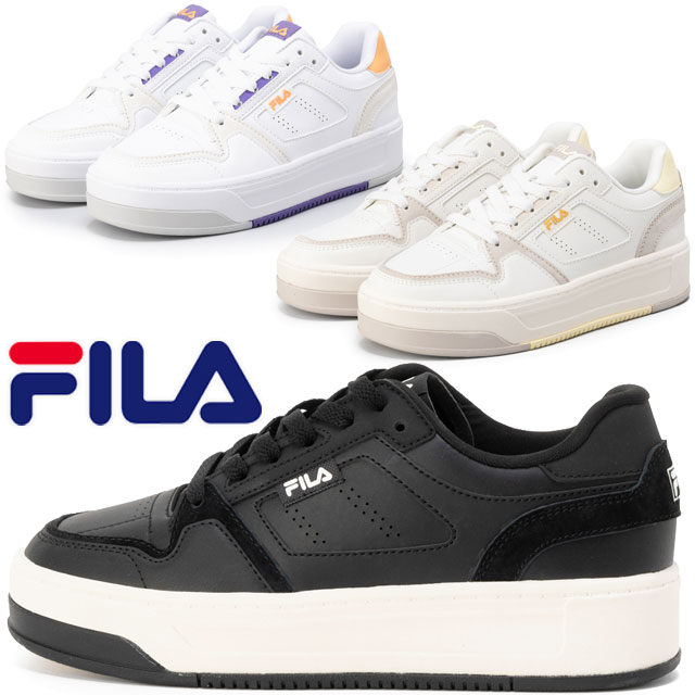 送料無料 スニーカー レディース SS 春夏 新作 夏新作 秋新作 人気 流行 定番 2025 フィラ FILA USS25020 コート フェザリー 厚底靴 【IMP. 横原悠毅さん着用】 ブラック 【IMP. 鈴木大河さん着用】 アイボリー 【IMP. 影山拓也さん着用】 ホワイト