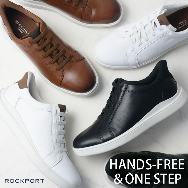 送料無料 スニーカー スリッポン メンズ レディース SS 春夏 新作 夏新作 秋新作 人気 流行 定番 2025 ロックポート ROCKPORT RMF-C25S41W RMF-C25S42W RMF-C25S43W 手を使わずに履ける スッと履ける 革靴 ティナー ステップアクティベイト 黒 履きやすい