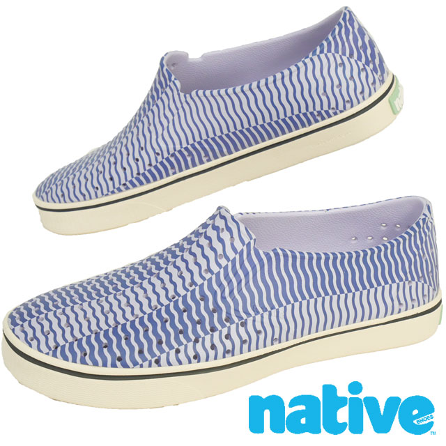 送料無料 スリッポン ローカット メンズ SS 春夏 新作 夏新作 秋新作 人気 流行 定番 2025 ネイティブ native F0000221 5034 マイルス ブルーム ワンダーフォーム プリント ラバーシューズ アウトドア フューチャーパープル/ボーンホワイト/インクウィグルストライプ 靴