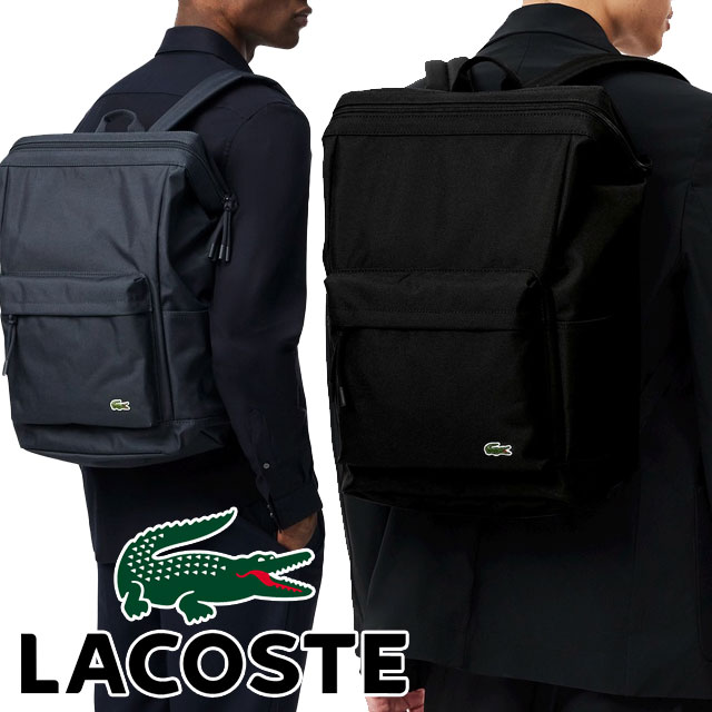 送料無料 リュック メンズ レディース AW 秋冬 新作 秋新作 冬新作 人気 流行 定番 2025 ラコステ LACOSTE 21L NU4598 000 L24 ネオクロコ レクタンギュラーバックパック バッグ 15インチノートPC デイパック PCポケット カジュアル 通学 通勤 ブラック 黒 ネイビー 鞄 送料無料 リュック メンズ レディース AW 秋冬 新作 秋新作 冬新作