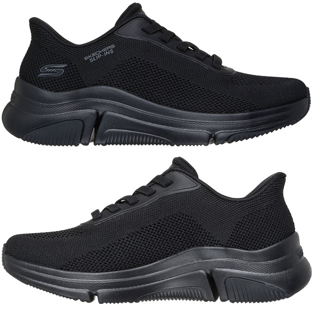 送料無料 スニーカー ローカット レディース AW 秋冬 新作 秋新作 冬新作 人気 流行 定番 2025 スケッチャーズ SKECHERS 117587 スリップインズ 手を使わずに履ける ボブス スパロー フレックス-トゥーユー ハンズフリー ブラック 黒 ホワイト 白 靴 送料無料 スニーカー ローカット レディース AW 秋冬 新作 秋新作 冬