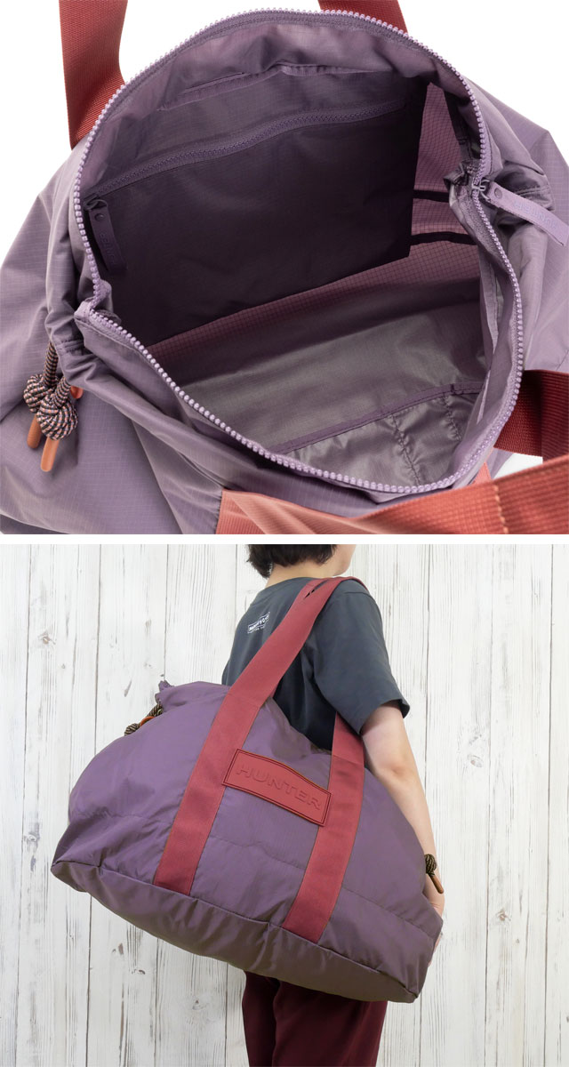 送料無料 トートバッグ ボストンバッグ メンズ レディース AW 秋冬 新作 秋新作 冬新作 人気 流行 定番 2025 ハンター HUNTER 28.03L BAG 2WAY UBW3603NRS トラベル リップストップ ホールドオール バッグ 肩掛け 斜め掛け 旅行 大きめ かばん 大容量 バック 鞄