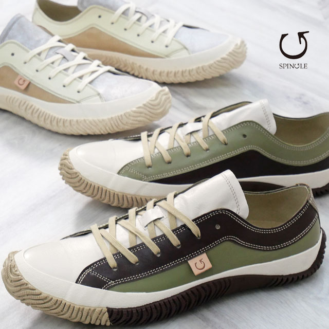返品交換送料無料 スニーカー レースアップ ローカット メンズ レディース AW 秋冬 新作 秋新作 冬新作 人気 流行 定番 2025 スピングル SPINGLE SP-110FA 20周年記念 レザースニーカー 日本製 本革 靴 カンガルーレザー マルチ ミックス