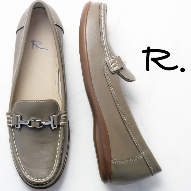 送料無料 スリッポン モカシン レディース AW 秋冬 新作 秋新作 冬新作 人気 流行 定番 2025 リーガル REGAL S04C アールドット ビット付きフラットシューズ 歩きやすいドライビングシューズ ローヒール 本革 靴 レザーシューズ ダークグレー