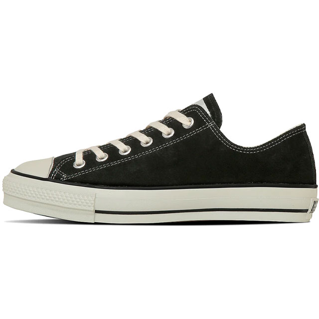 送料無料 スニーカー ローカット メンズ AW 秋冬 新作 秋新作 冬新作 人気 流行 定番 2025 コンバース CONVERSE J OX 31315650 スエード オールスター メイドインジャパン ブラック 黒 日本製 靴