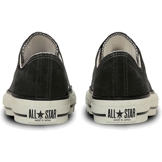 送料無料 スニーカー ローカット メンズ AW 秋冬 新作 秋新作 冬新作 人気 流行 定番 2025 コンバース CONVERSE J OX 31315650 スエード オールスター メイドインジャパン ブラック 黒 日本製 靴