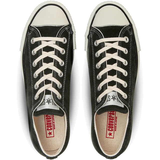 送料無料 スニーカー ローカット メンズ AW 秋冬 新作 秋新作 冬新作 人気 流行 定番 2025 コンバース CONVERSE J OX 31315650 スエード オールスター メイドインジャパン ブラック 黒 日本製 靴