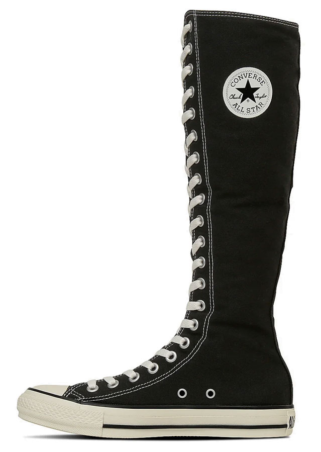 送料無料 ハイカット ブーツ レースアップ ロングブーツ レディース AW 秋冬 新作 秋新作 冬新作 人気 流行 定番 2025 コンバース CONVERSE Z 25.5cm 31315620 オールスター XX-ハイ 大きいサイズ 26cmあり スニーカーブーツ サイドジッパー ブラック 黒 靴