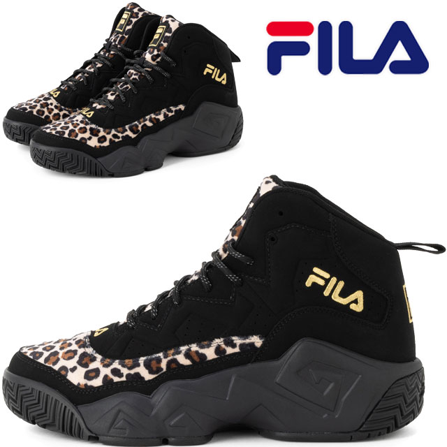 送料無料 スニーカー メンズ レディース AW 秋冬 新作 秋新作 冬新作 人気 流行 定番 2025 フィラ FILA MB MFW25057 014 evidr バスケットボールシューズ レオパード 厚底 ダッドスニーカー ぐるぐる バッシュ カジュアルシューズ ヒョウ柄 黒 靴