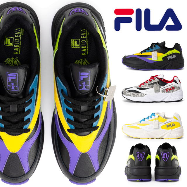 送料無料 スニーカー ローカット メンズ AW 秋冬 新作 秋新作 冬新作 人気 流行 定番 2025 フィラ FILA MFW25082 964 MFW25083 113 MFW25081 128 ヴェノム×エヴァンゲリオン コラボ 初号機 ブラック/パープル/ブルー 2号機 零号機 靴