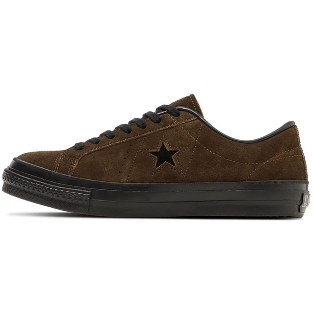 送料無料 スニーカー ローカット メンズ AW 秋冬 新作 秋新作 冬新作 人気 流行 定番 2025 コンバース CONVERSE J 33702410 ワンスター スエード 日本製 メイドインジャパン ブラウン/ブラック 靴_1