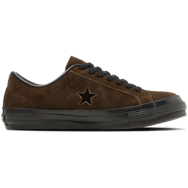 送料無料 スニーカー ローカット メンズ AW 秋冬 新作 秋新作 冬新作 人気 流行 定番 2025 コンバース CONVERSE J 33702410 ワンスター スエード 日本製 メイドインジャパン ブラウン/ブラック 靴_2