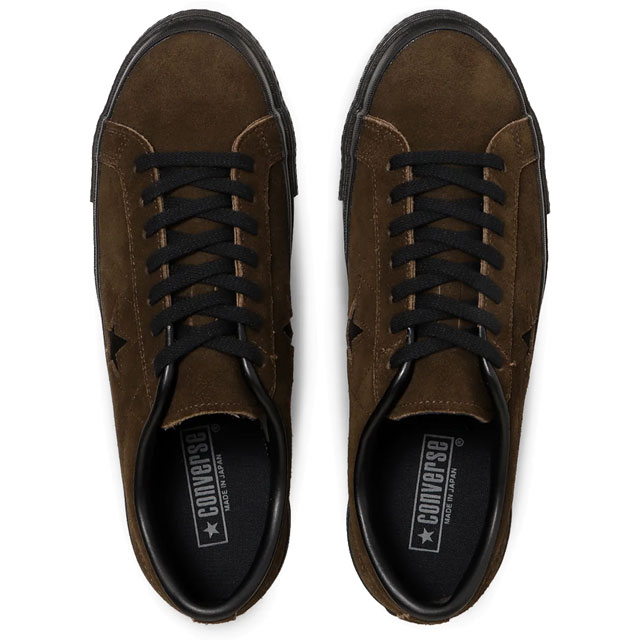 送料無料 スニーカー ローカット メンズ AW 秋冬 新作 秋新作 冬新作 人気 流行 定番 2025 コンバース CONVERSE J 33702410 ワンスター スエード 日本製 メイドインジャパン ブラウン/ブラック 靴_6