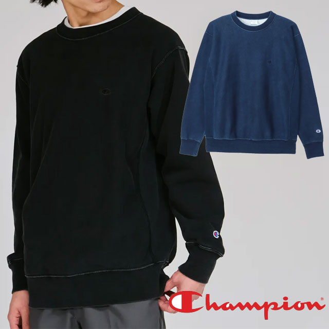 送料無料 トレーナー 長袖 メンズ レディース AW 秋冬 新作 秋新作 冬新作 人気 流行 定番 2025 チャンピオン Champion C3-C020 スウェット リバースウィーブ(R) クルーネックスウェットシャツ トップス プルオーバー ロゴ 裏毛 服 アパレル 黒 紺