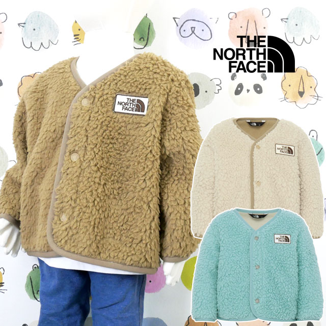 送料無料 長袖 キッズ ベビー 男の子 女の子 AW 秋冬 新作 秋新作 冬新作 人気 流行 定番 2025 ザ・ノース・フェイス NAB72401 アウター カドルフリースカーディガン トップス アパレル 上着 羽織 防寒 赤ちゃん 前開き ウェア アイボリー ブルー ベビー服 子供服