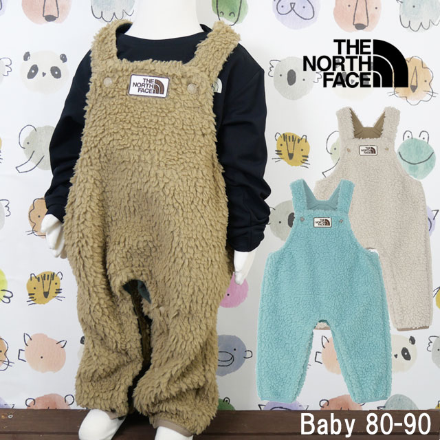 送料無料 サロペット キッズ ベビー 男の子 女の子 AW 秋冬 新作 秋新作 冬新作 人気 流行 定番 2025 ザ・ノース・フェイス NAB72403 カドルフリースオーバーオール オールインワン ベビー服 長ズボン アパレル つなぎ パンツ 防寒 ウェア 子供服
