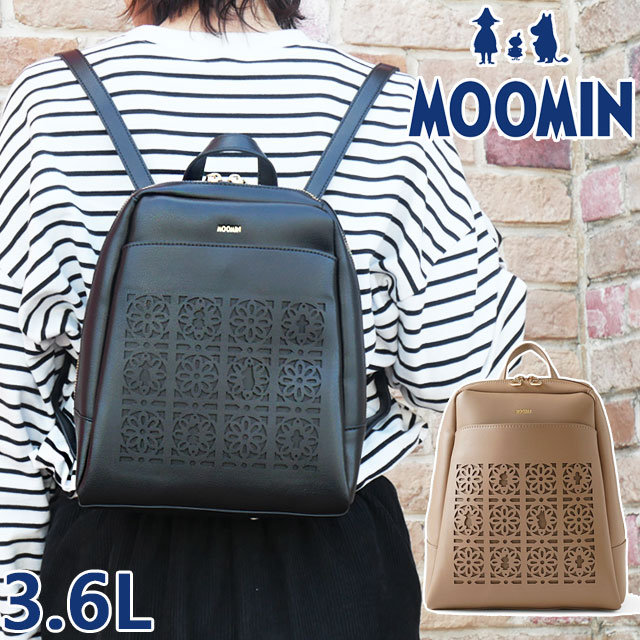 送料無料 バックパック レディース AW 秋冬 新作 秋新作 冬新作 人気 流行 定番 2026 ムーミン MOOMIN RMGC-04 BAG ミニリュックサック 北欧 軽量 合皮 柄 鞄 リトルミィ スナフキン ニョロニョロ コンパクト お出かけ 黒 ベージュ