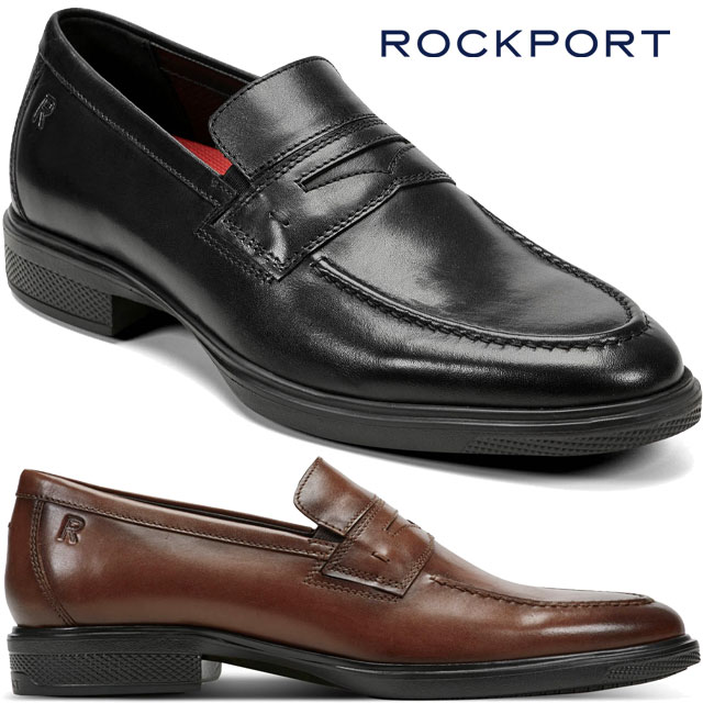 送料無料 ビジネスシューズ フォーマル ローファー メンズ AW 秋冬 新作 秋新作 冬新作 人気 流行 定番 2026 ロックポート ROCKPORT RMF-A25F07W RMF-A25F08W キーナン ドレスシューズ 軽量 アーモンドトゥ クッション性 レザーシューズ ブラック 黒 タン 靴