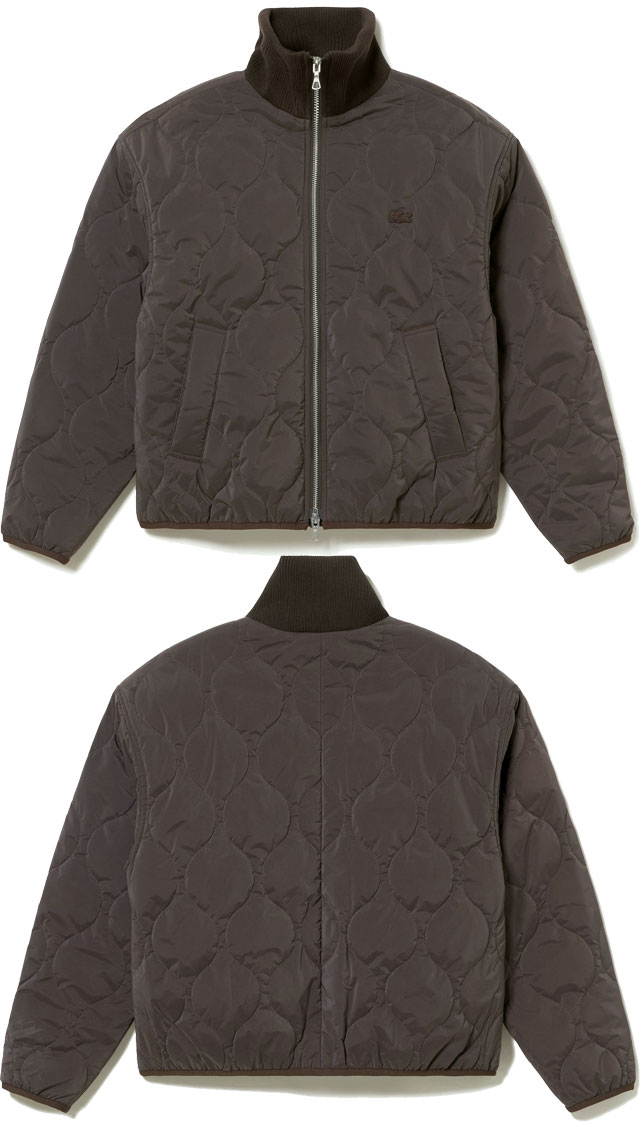 送料無料 長袖 レディース AW 秋冬 新作 秋新作 冬新作 人気 流行 定番 2026 ラコステ LACOSTE BF019J 中綿ブルゾン アウター キルティングジップブルゾン 中わたジャケット コート アパレル 防寒 保温 服 シンプル スポーティ ロゴ ワンポイント わに 鰐 焦げ茶 送料無料 長袖 レディース AW 秋冬 新作 秋新作 冬新作 人気 流行 定番