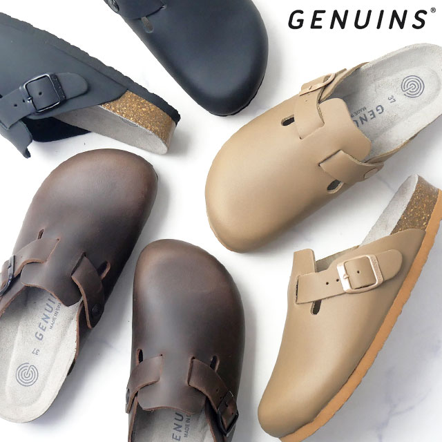 送料無料 コンフォートサンダル メンズ レディース AW 秋冬 新作 秋新作 冬新作 人気 流行 定番 2026 ジェニュインズ GENUINS G104397 G104398 G104396 RIVA OILD LEATHER スペイン製 サボサンダル リヴァ オイルド レザー クロッグサンダル ブラック クレイ ハバナ
