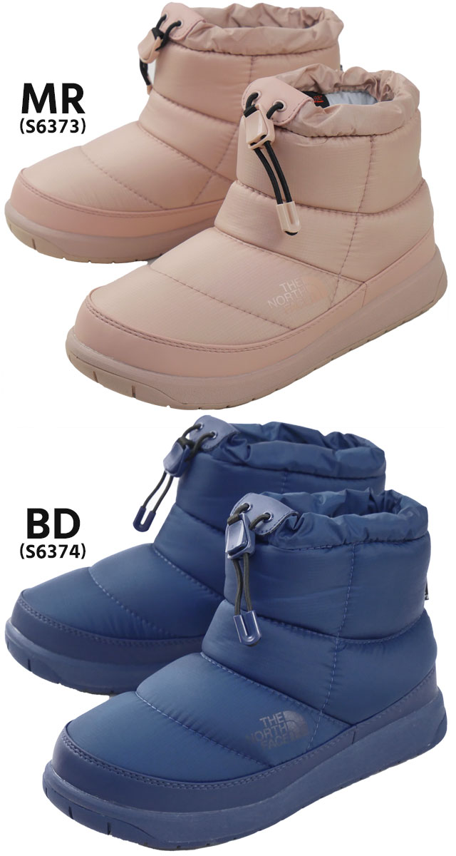 送料無料 スノーブーツ レディース ザ・ノース・フェイス 25f THE NORTH FACE Nuptse bootie WP VI Short NFW51874 ヌプシブーティーウォータープルーフ VIショート 防水 撥水加工 保温 アウトドアウィンターブーツ ミスティローズ デプス_1
